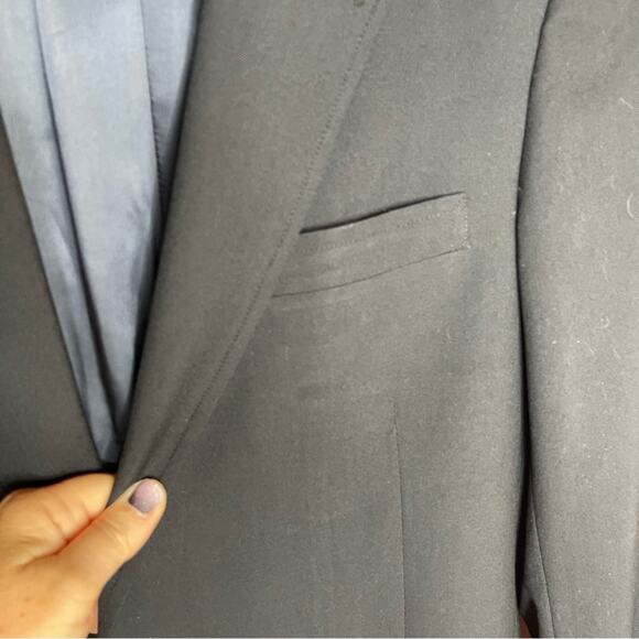 Vintage Brooks Brothers Wool Classic Navy Blazer - Picture 2 of 7